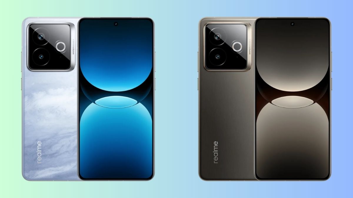 Realme GT 7 Pro Racing Edition có hai màu Neptune Explorer Edition (xanh - ở bên trái) và Star Trail Titanium ( ở bên phải) Realme GT 7 Pro Racing Edition có hai màu Neptune Explorer Edition (xanh - ở bên trái) và Star Trail Titanium ( ở bên phải)
