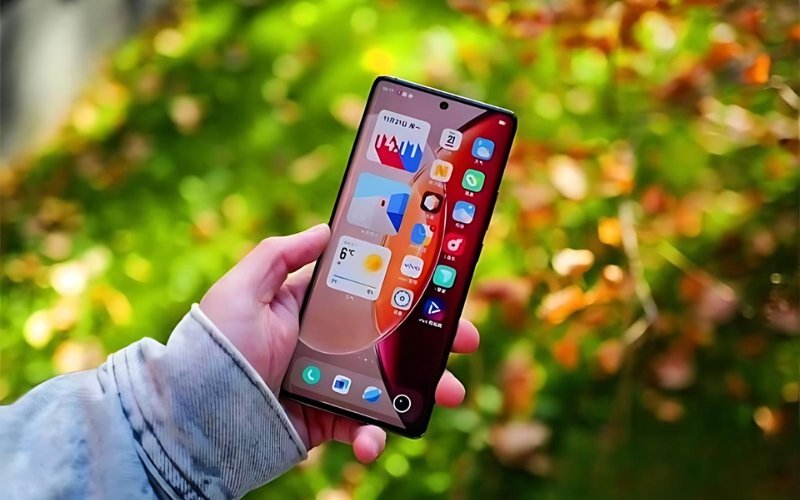 Thiết kế màn hình cong trên vivo X100. 