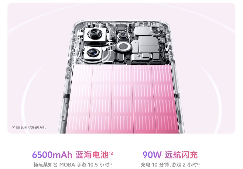 Vivo S30 Pro Mini có pin 6.500mAh, sạc 90W
