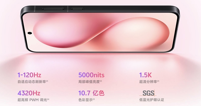 Vivo S30 Pro Mini có màn hình AMOLED 6.31 inch, độ phân giải 1.5K 