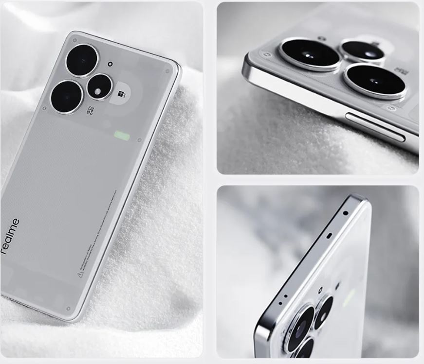 Realme Neo7 Turbo có thiết kế mặt lưng trong suốt