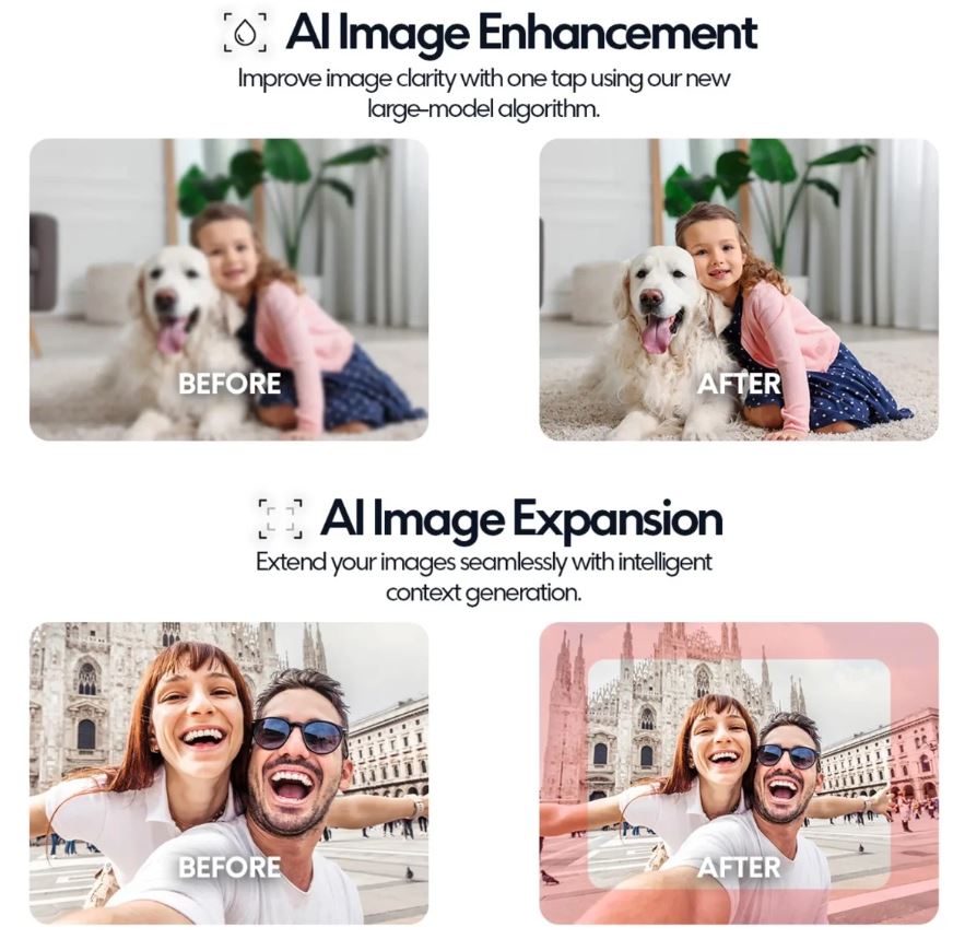 Camera Poco F7 5G được tích hợp nhiều tính năng AI