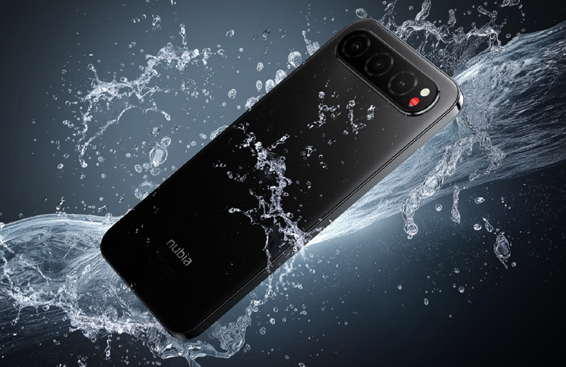Nubia Air đạt chuẩn IP68 và IP69K, cho thấy khả năng chống bụi, ngâm nước ấn tượng