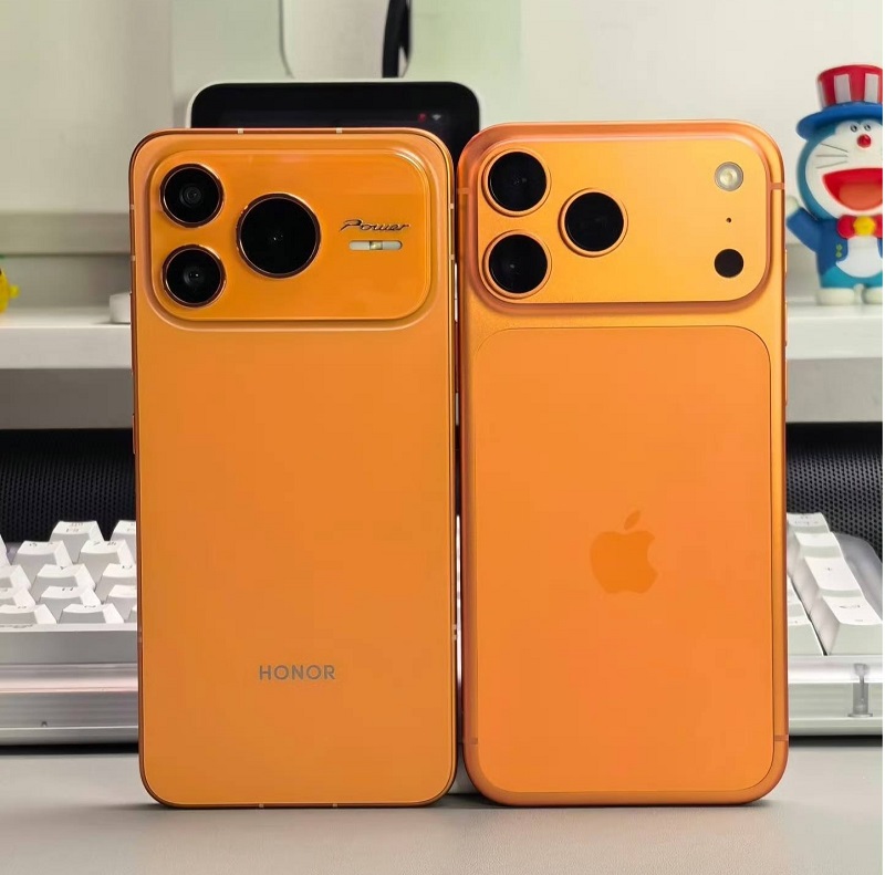 Honor Power 2 có thiết kế khá giống với iPhone 17 Pro Max