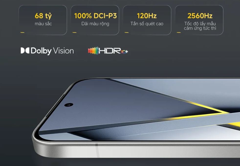 Poco F8 Pro có thông số màn hình cực xịn