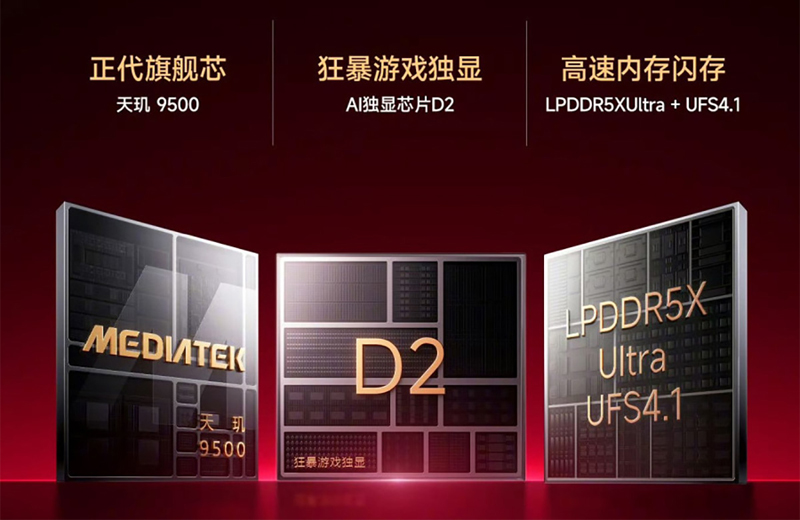 chip MediaTek Dimensity 9500 cho hiệu năng xử lý mạnh mẽ