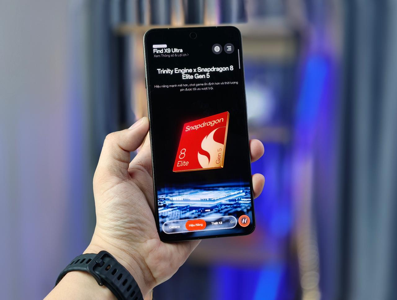 OPPO Find X9 Ultra chạy chip Snapdragon 8 Elite Gen 5